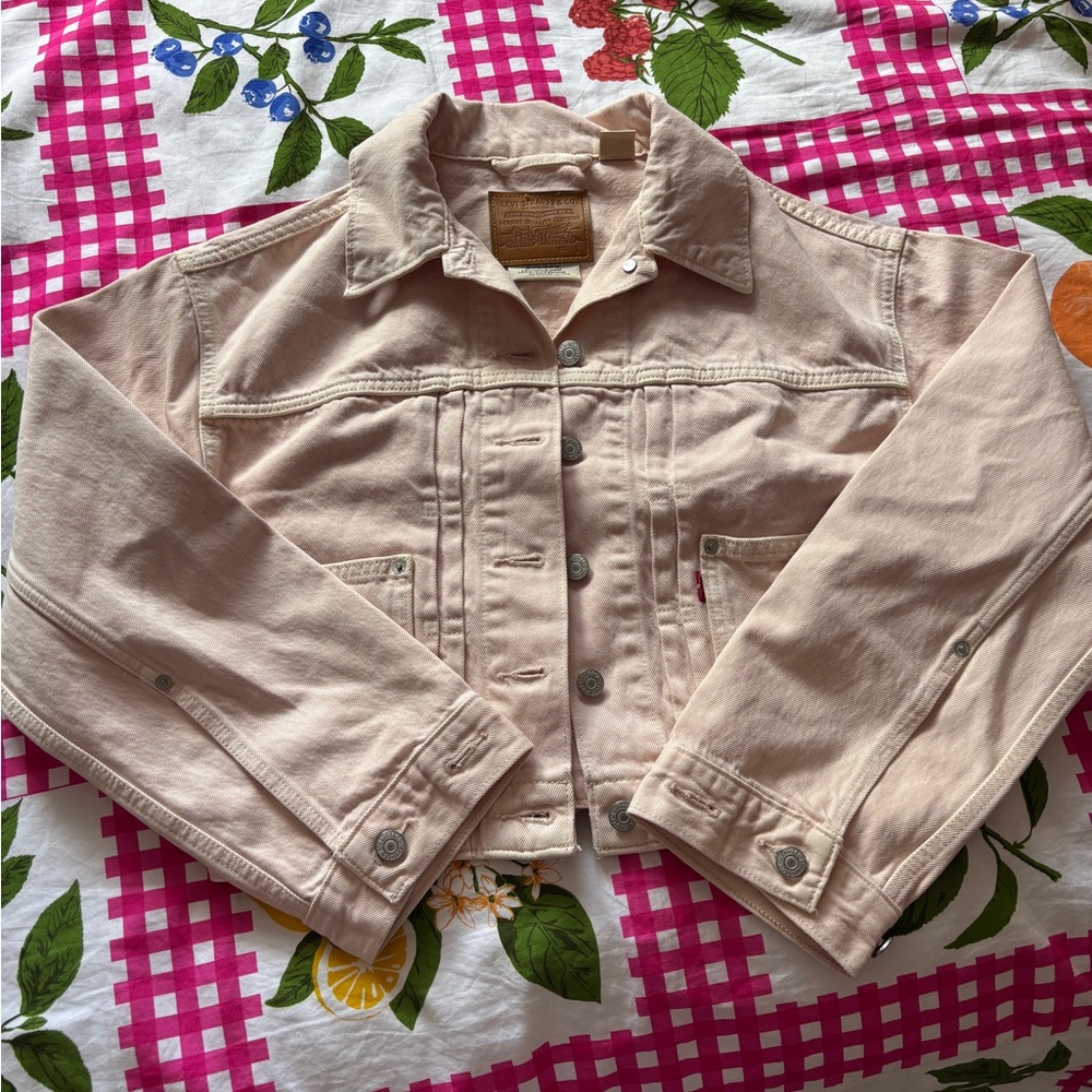 Pale Pink Levi’s 90’s Trucker Jacket